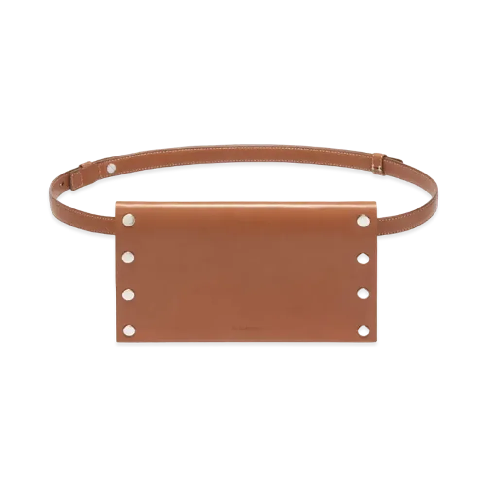 Jil Sander Rivet Wallet Belt "Brown"
