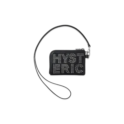 HYSTERIC GLAMOUR Logo Stud Coin Purse "Black"