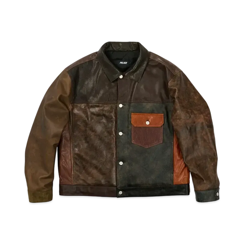 PALACE Patchy Leather Jacket "Multi"