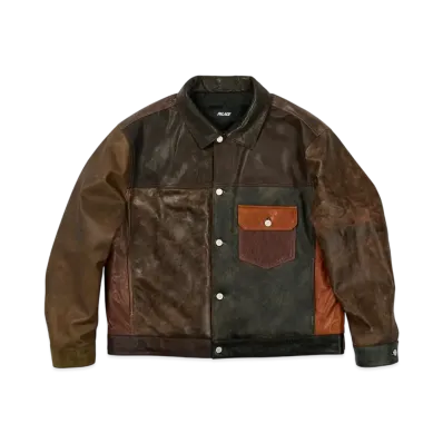 PALACE Patchy Leather Jacket "Multi"