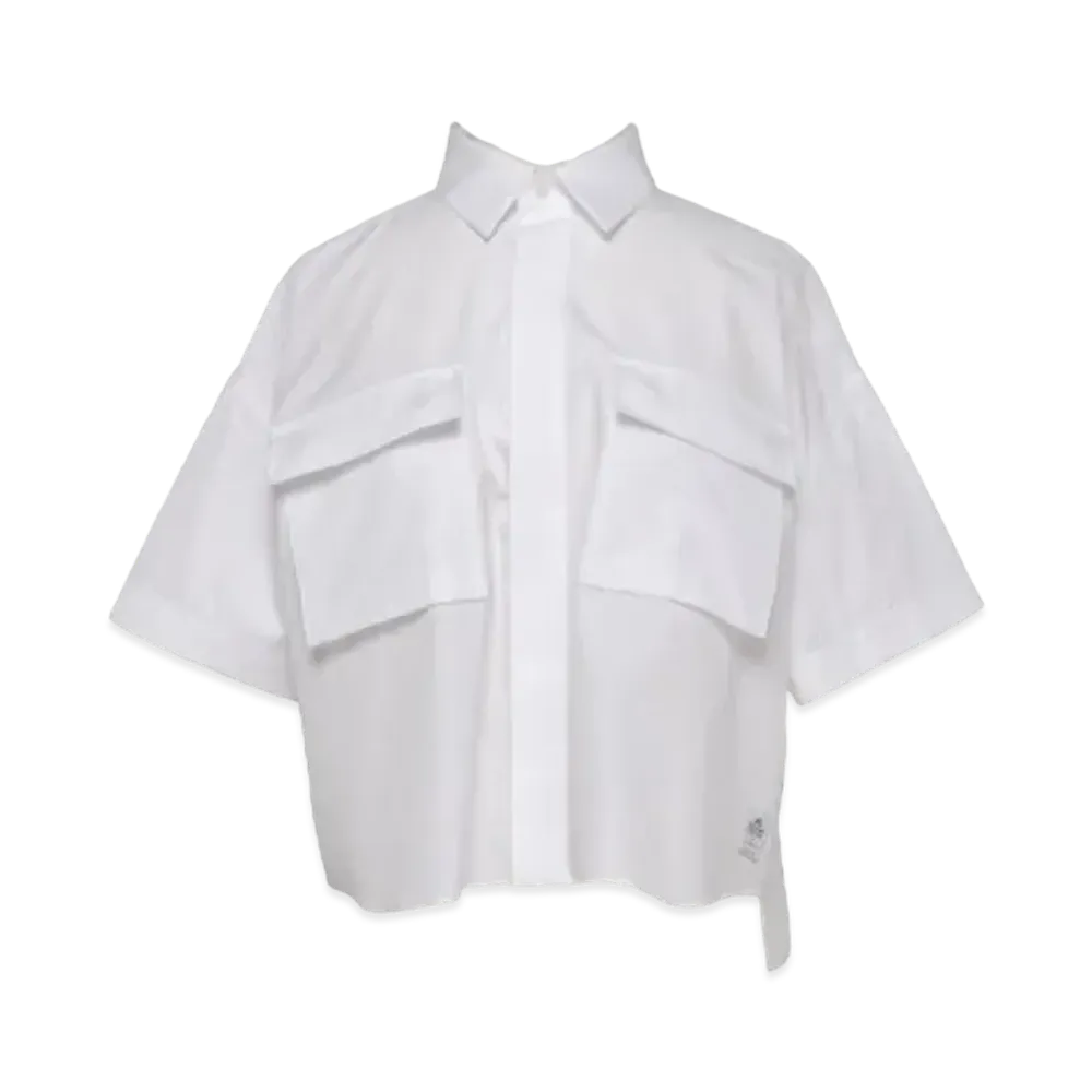 sacai Thomas Mason Cotton Poplin Shirt "Off White"