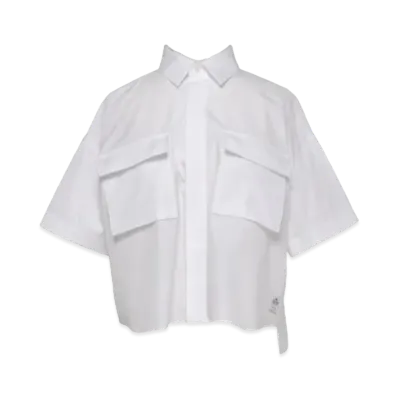 sacai Thomas Mason Cotton Poplin Shirt "Off White"