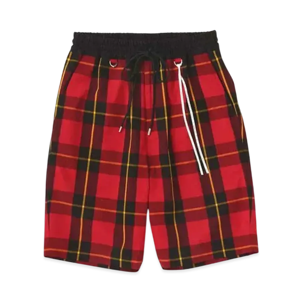mastermind WORLD Block Plaid Shorts "Red (Block Plaid)"
