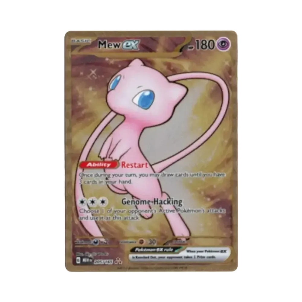 Mew ex HR [MEW EN 205/165](Scarlet & Violet "151 Ultra-Premium Collection Metal Card")