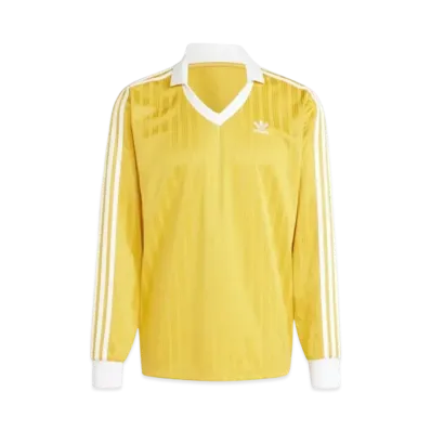 adidas Adicolor Pique Soccer Long Sleeve T-Shirt "Preloved Yellow"