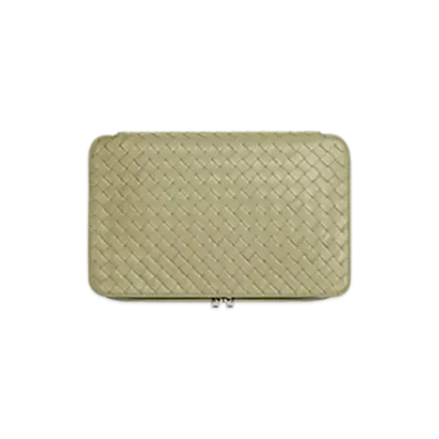 Bottega Veneta Intrecciato Small Packing Cube "Travertine"