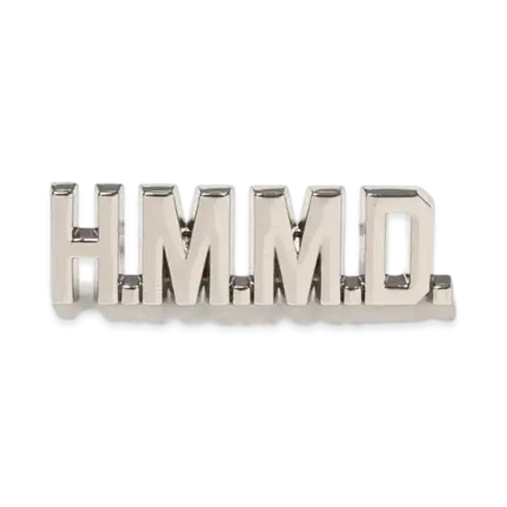 HUMAN MADE HM Logo Pins "Silver"