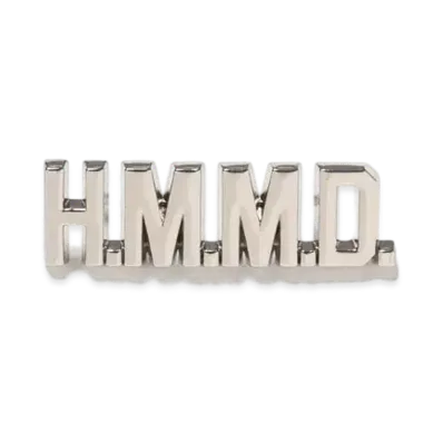 HUMAN MADE HM Logo Pins "Silver"