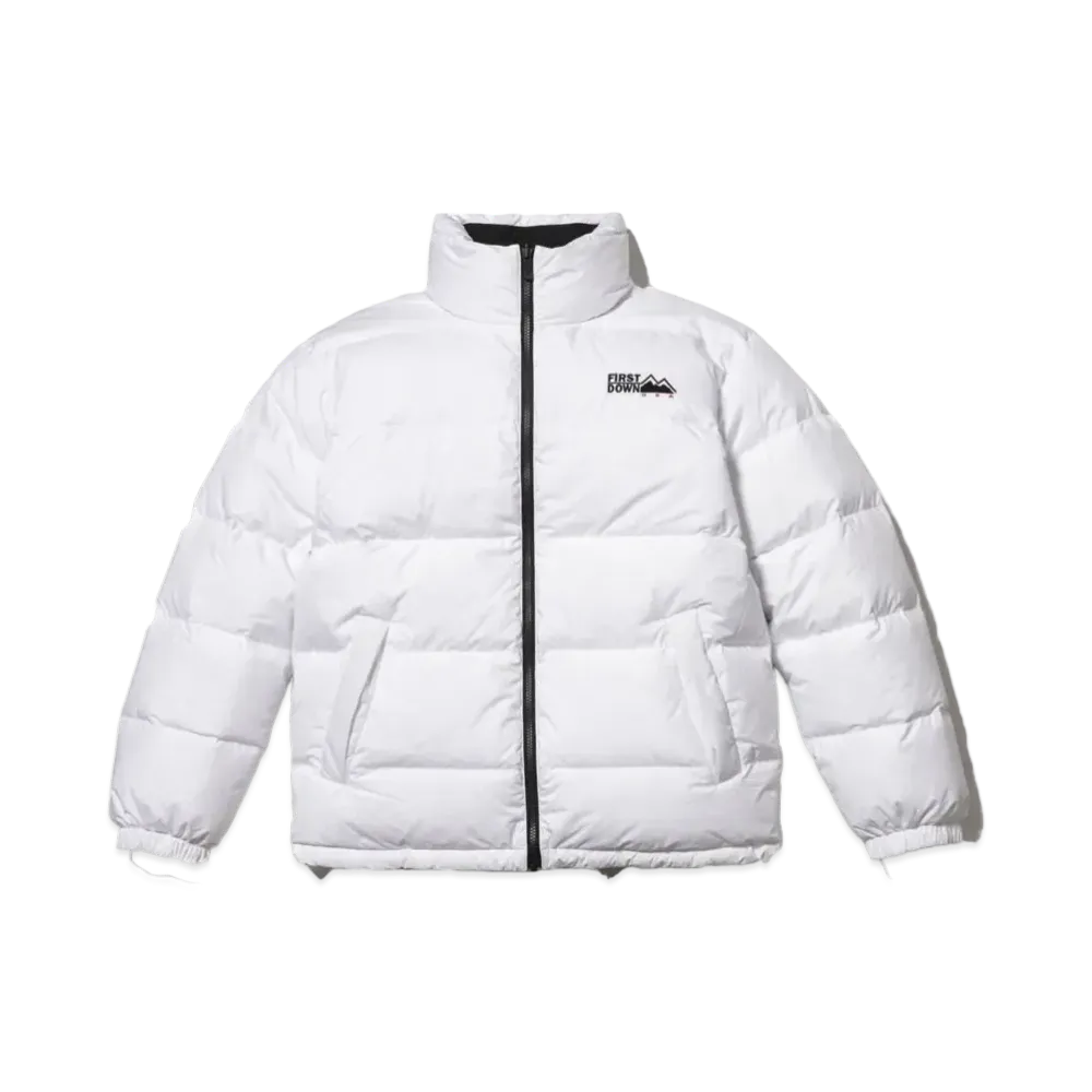 FIRST DOWN REVERSIBLE DOWN JACKET "White/Black"
