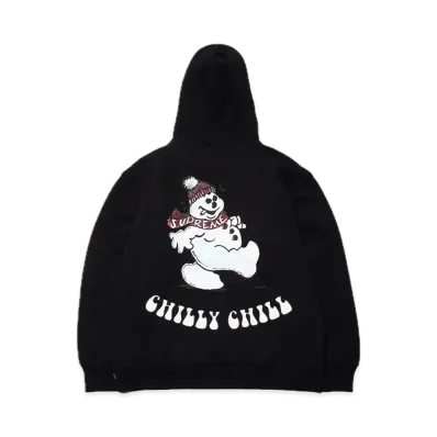 Supreme Snowman Hooded Sweatshirt "Black"
