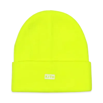 Kith Classic Doc Beanie Knit Cap "Yellow"