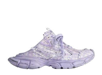 BALENCIAGA Women's 3XL Check Mule "Lilac"