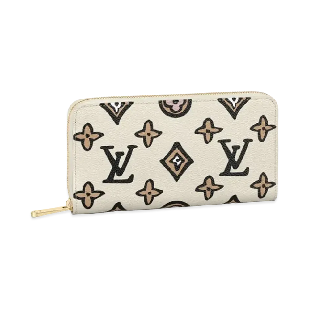 Louis Vuitton Zippy Wallet Wild at Heart "Creme"