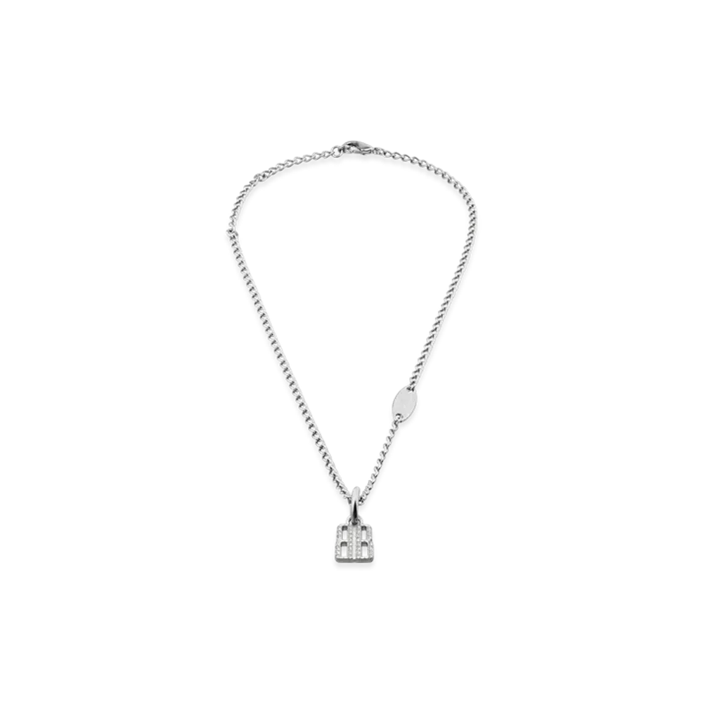 BALENCIAGA Nano Slim Necklace "Silver"