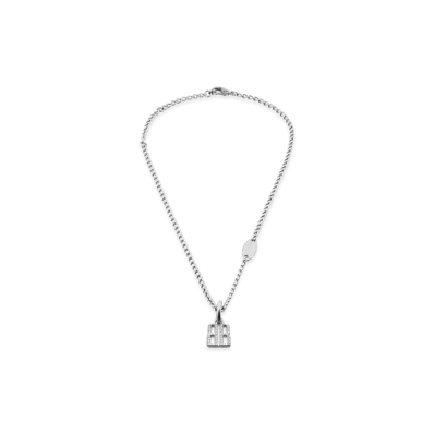 BALENCIAGA Nano Slim Necklace "Silver"
