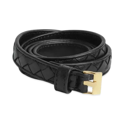 Bottega Veneta Thin Watch Belt "Black"