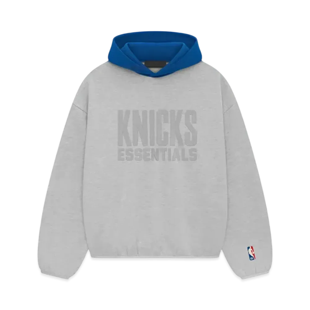 FEAR OF GOD ESSENTIALS Knicks Hoodie "Light Heather"