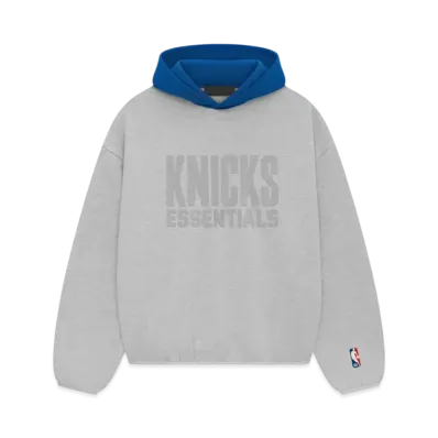 FEAR OF GOD ESSENTIALS Knicks Hoodie "Light Heather"