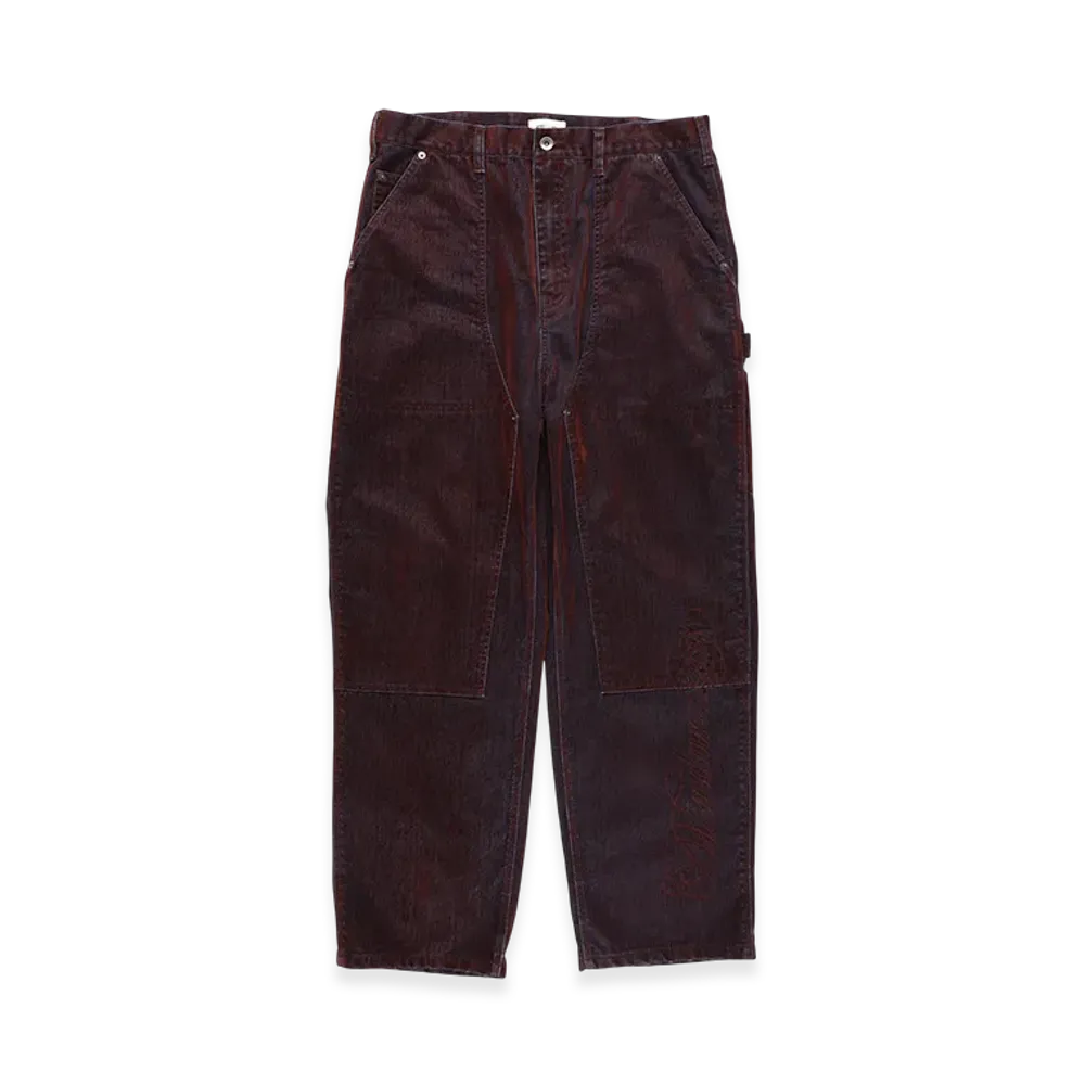 WIND AND SEA Velour Touch Denim Pant "Wine"