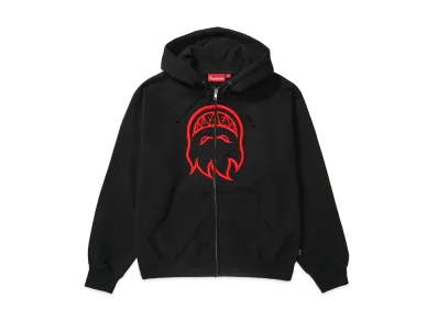 Supreme x Spitfire Zip Up Hooded Sweatshirt "Black"