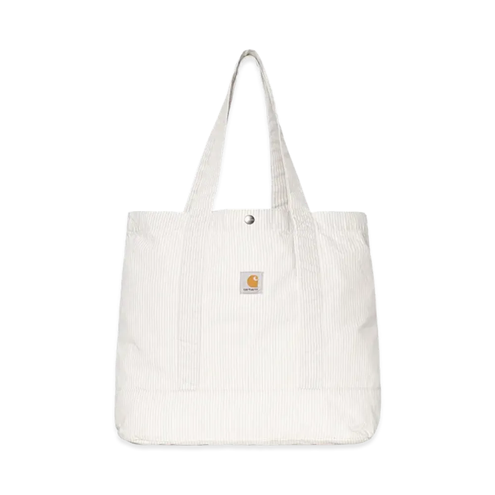 Carhartt WIP Mercer Tote Bag "Mercer Stripe/Graphite/Wax(Bleached)"