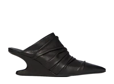 Rick Owens Women's SS26 Cantilever 6 Sharp Sabot Washed Lamb "Black"
