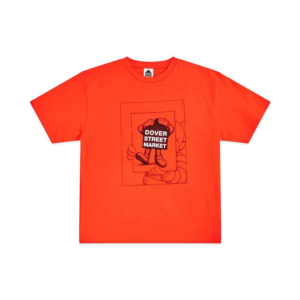 Dover Street Market (DSM) x KAWS Chum Tee "Bright Orange"