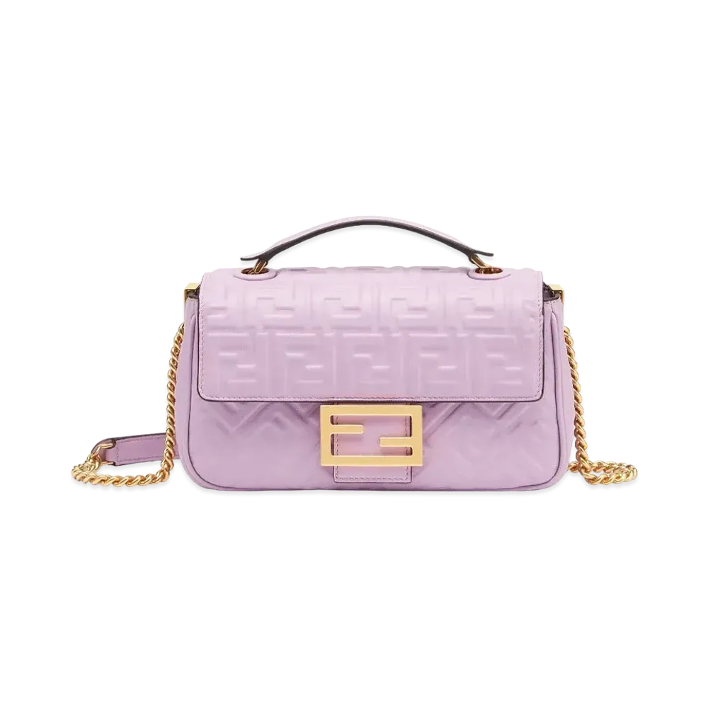 FENDI Baguette Chain Medium Leather "Purple"