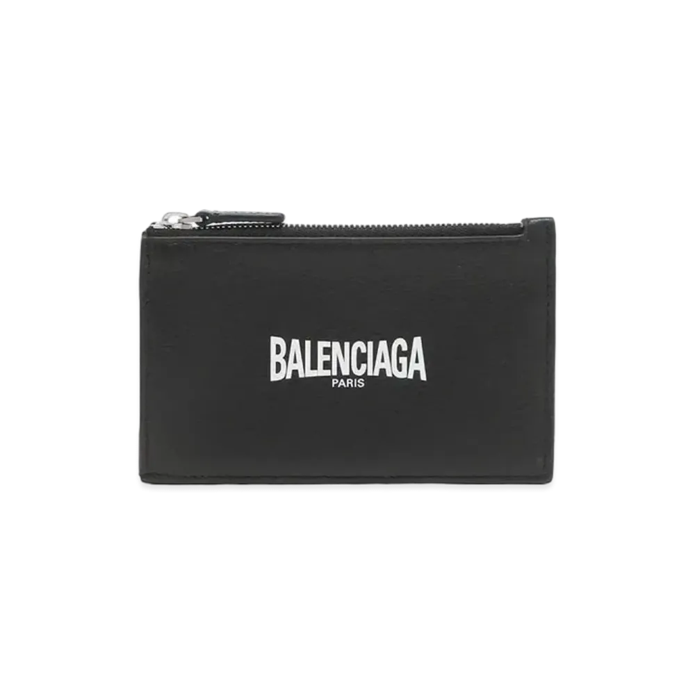 BALENCIAGA Teen Skate Zip Card Holder "Black"