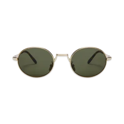 LOEWE Groove Oval Sunglasses "Green"