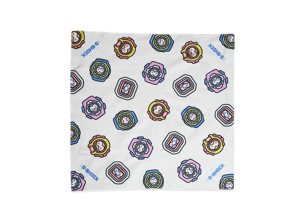 Casio G-Shock x NIGO Face Pattern Bandana "White"