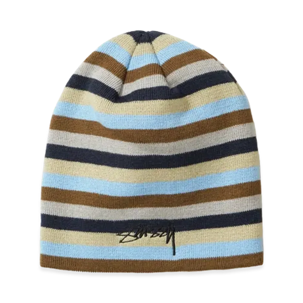 Stussy Skullcap Smooth Stock Striped "Blue"