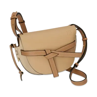 LOEWE Small Gate Bag "Dune/Vanilla"