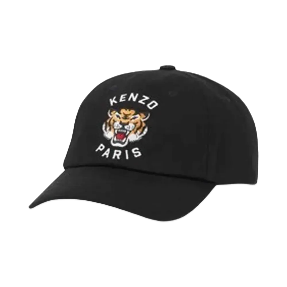 KENZO 'VARSITY' Cotton Cap "Black"