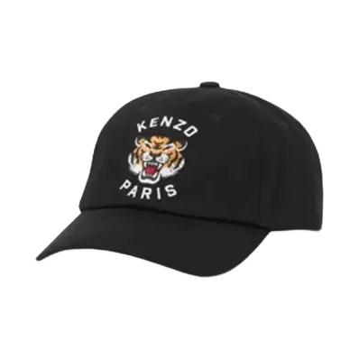 KENZO 'VARSITY' Cotton Cap "Black"