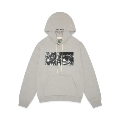 DENIM TEARS x Arthur Jafa Black Entertainment Hoodie ”Heather Grey”