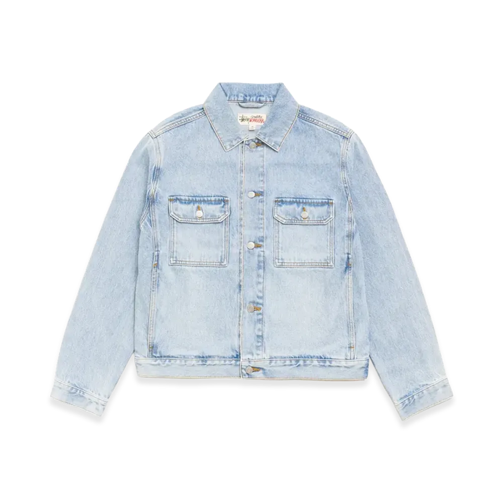 Stussy Denim Trucker Jacket "Light Wash Indigo"