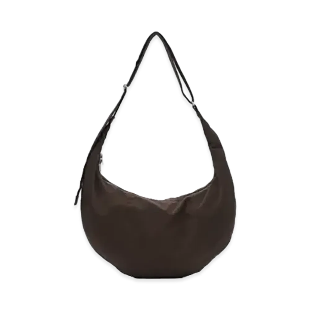 YOKE Nylon Circle Shoulder Bag "Dark Brown"