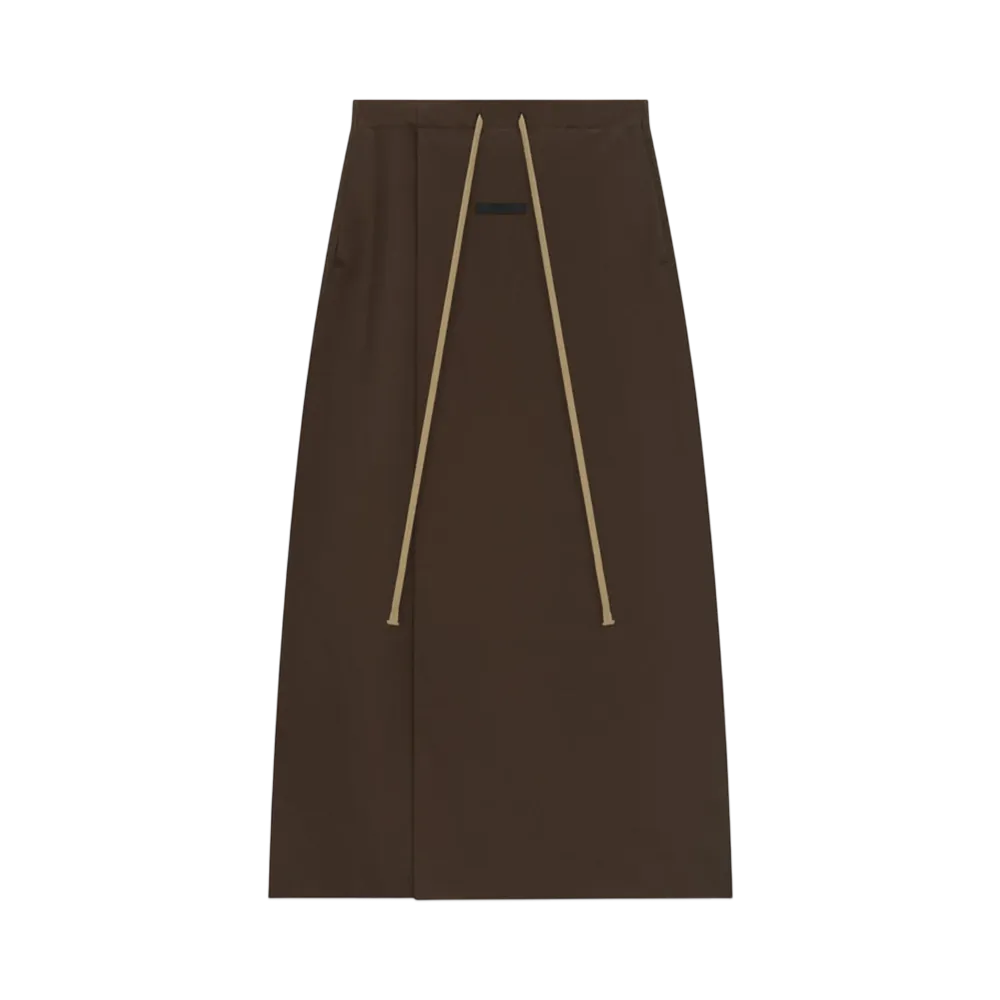 FEAR OF GOD Essentials Women's Military Nylon Wrap Skirt "Brown"