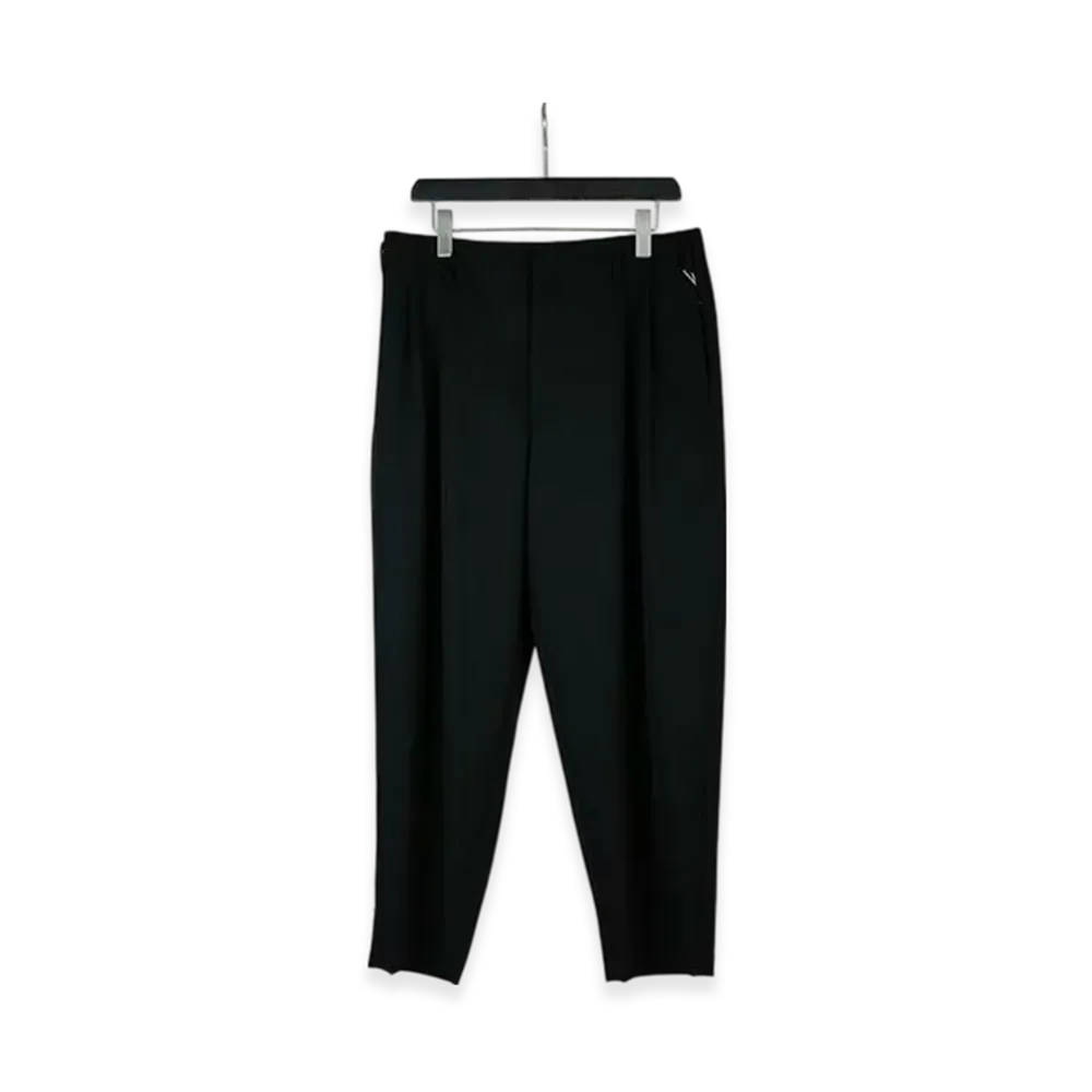 COMME des GARCONS HOMME PLUS Wool Gabardine 2-Tuck Pants "Black"