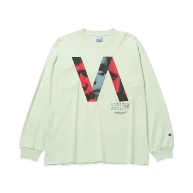 V.A. x Champion LS Tee #3 "Light Green"
