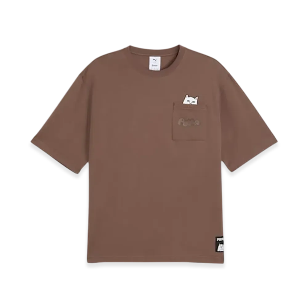 PUMA x RIPNDIP Unisex Relaxed Pocket S/S Tee "Flat Bronze"
