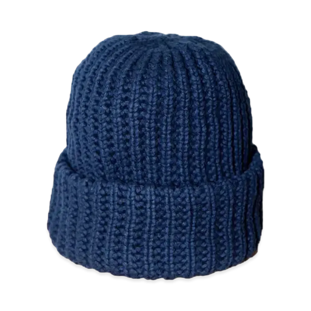 everyone Comesandgoes Cotton Big Knit Cap "Navy"