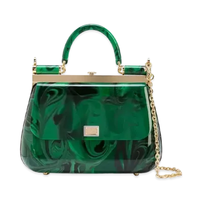 Dolce&Gabbana Sicily Box Bag Synthegalas Malachite "Green"