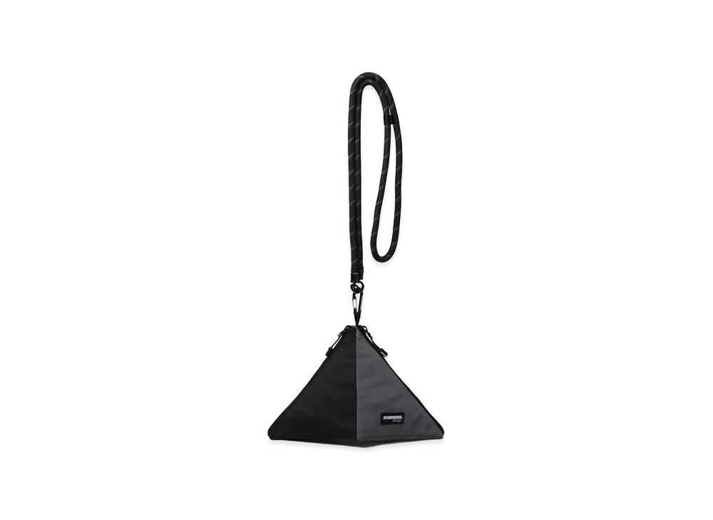 NEIGHBORHOOD Dog Triangle Pouch "Black/Gray"