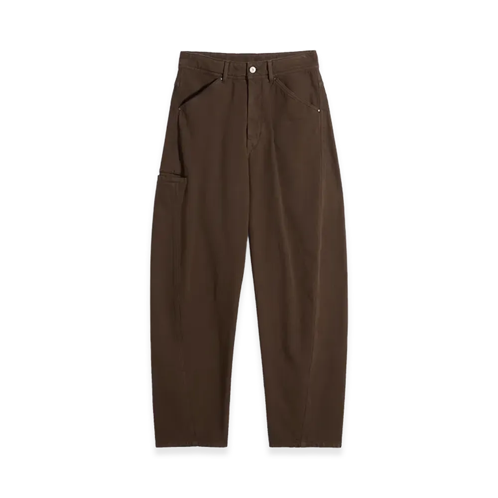 LEMAIRE Twisted Dyed Heavy Broken Twill Workwear Pants "Cacao"