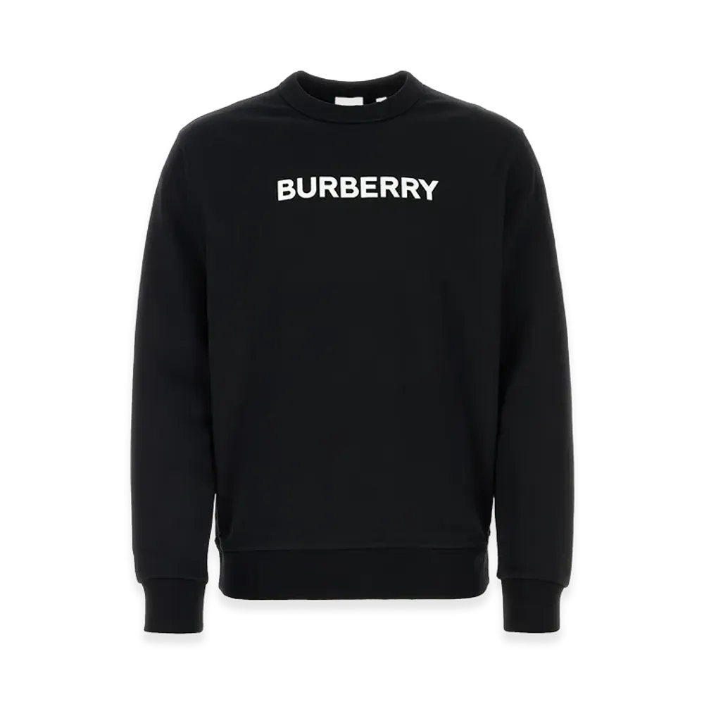 Burberry Stretch Cotton Oversize Sweater "Black"