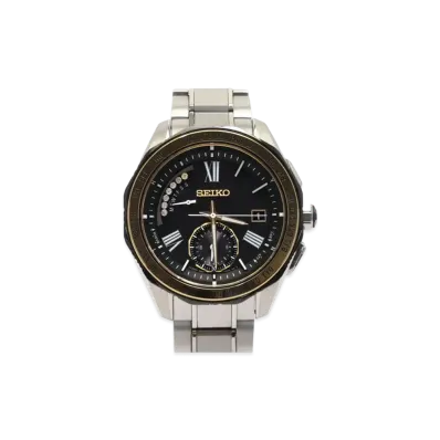SEIKO Brights Solar Radio World Time Executive Line "Black" SAGA186