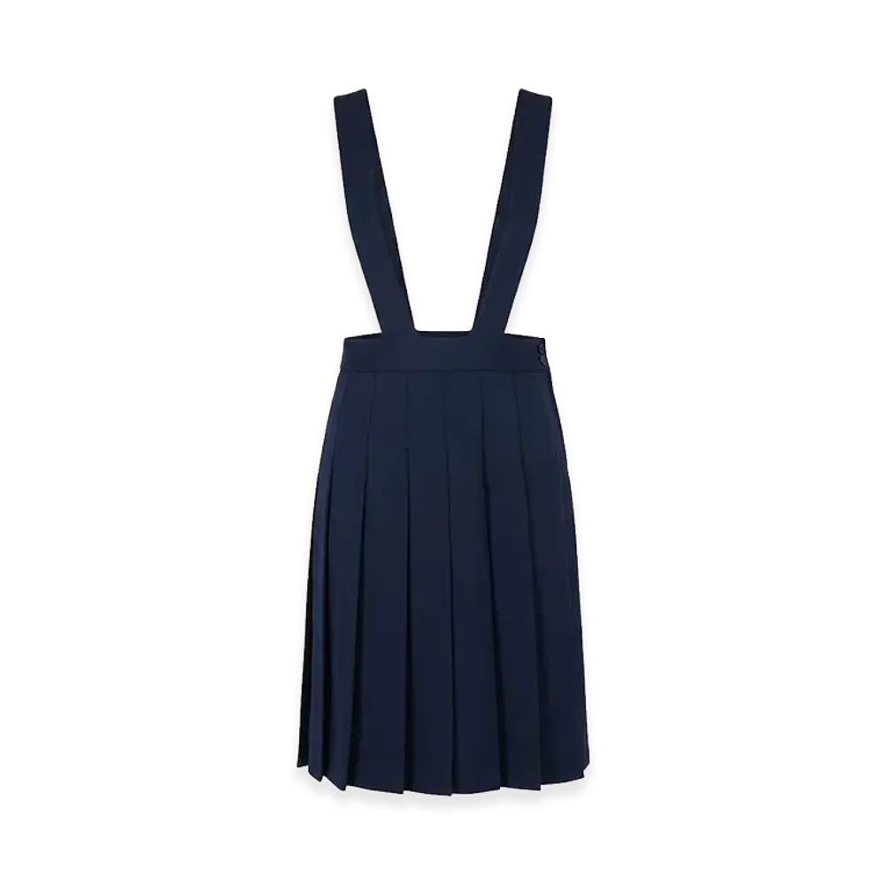 COMME des GARCONS Women's Pleated Jumper Skirt "Navy Blue"