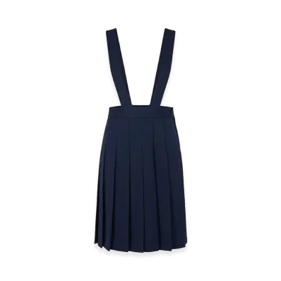 COMME des GARCONS Women's Pleated Jumper Skirt "Navy Blue"